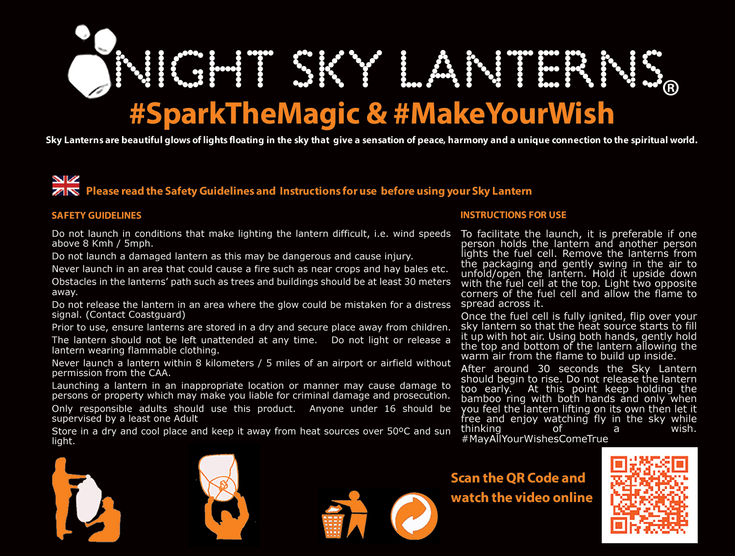 Supreme Sky Lanterns Instructions