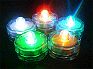 12 Waterproof LED Lights Red