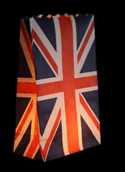 Union Jack Candle Bags - Pack of 5