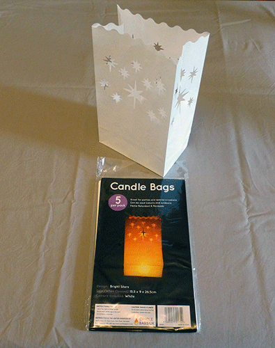 Luminary Candle bags polar star pack of 10
