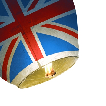 Eco Friendly Supreme Sky Lanterns Union Jack - Pack of 1