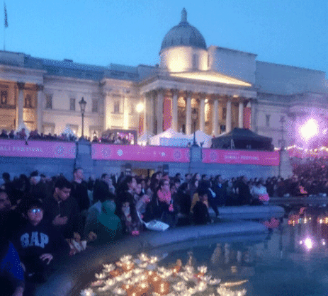 Lotus Floating Flower Lanterns in Trafalgar Square