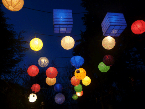 Photos and Video Chinese Hanging Lanterns